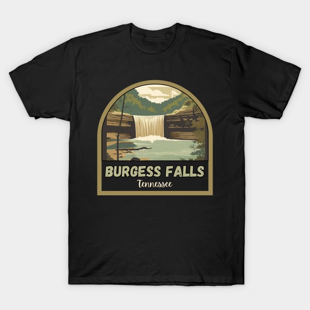 Burgess falls state park vintage hiking nature adventure outdoors T-Shirt by Imou designs